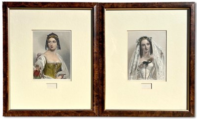 Lot 7 - A pair of engravings after John William Wright (1802-1848).