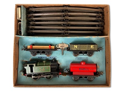 Lot 223 - Hornby No. 201 Train Set, Gauge '0' Boxed.