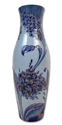 Lot 187 - William Moorcroft Lilac, Florian Ware Vase.