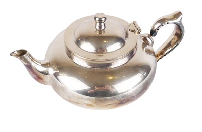 Lot 491 - Silver Plate Classic Teapot.