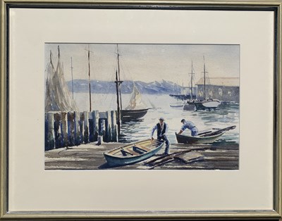 Lot 15 - Boat Scene- "Cox"