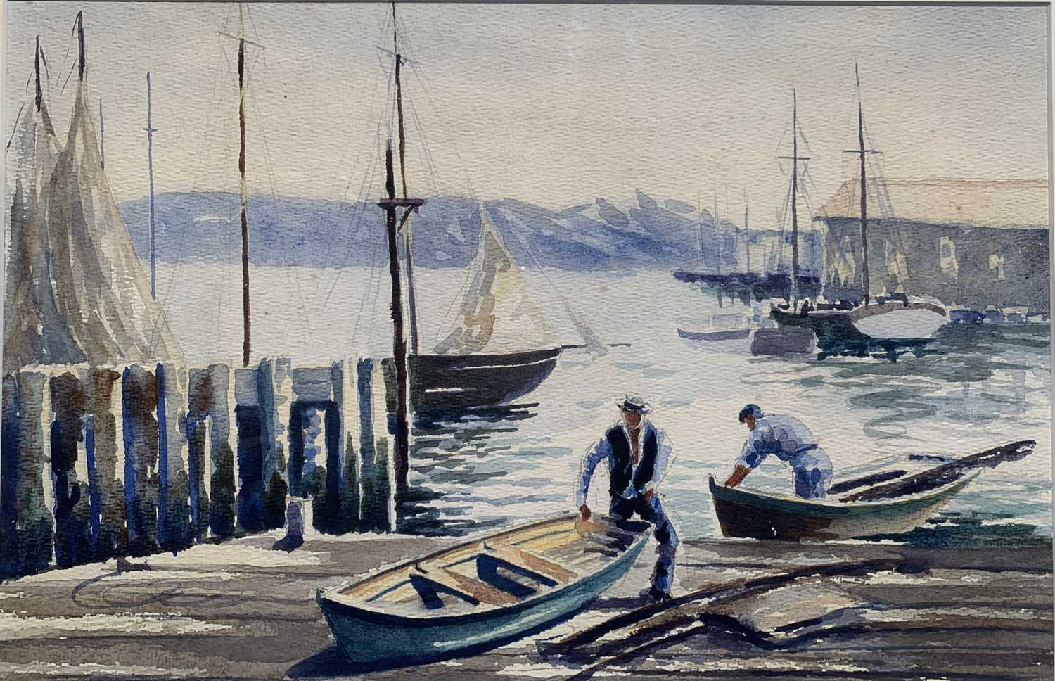 Lot 15 - Boat Scene- "Cox"