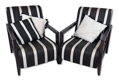 Lot 122 - Pair of Art Deco Style Armchairs.