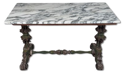 Lot 144 - An Italian Baroque Style Marble-top Side Table.