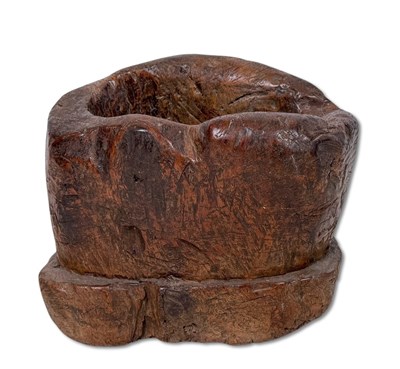 Lot 132 - Indonesian Teak Grain Mortar.