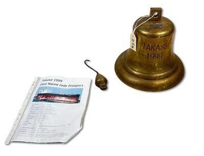 Lot 217 - Vintage Brass Ships Bell.