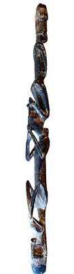 Lot 105 - Papua New Guinea Asmat Staff.