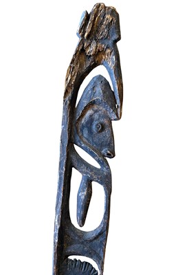 Lot 135 - A Papua New Guinea Korowari Carved Hook Figure.