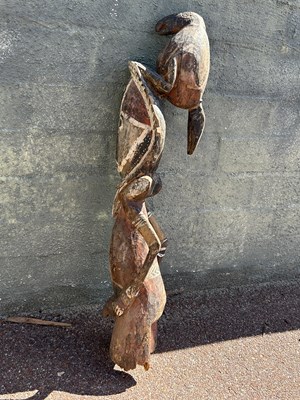 Lot 129 - Papua New Guinean Ancestral Carved Statue.