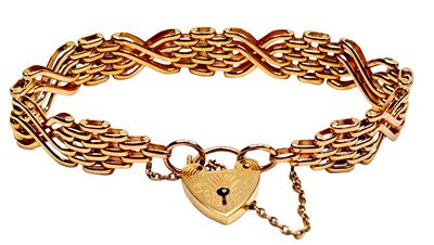 Lot 116 - 9ct Gate Bracelet.