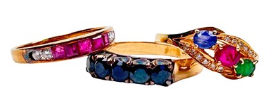 Lot 115 - 14ct Gold Dress Rings.