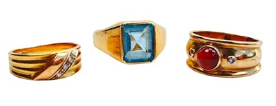 Lot 138 - 3 x Ring Gem Set.