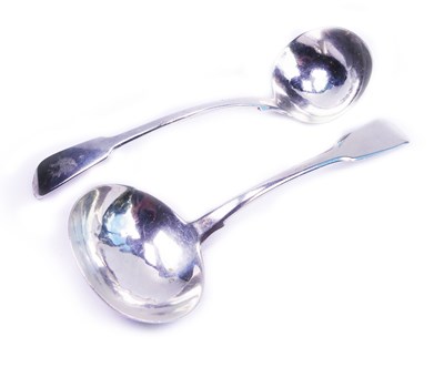 Lot 255 - A Pair of George IV Small Ladles.