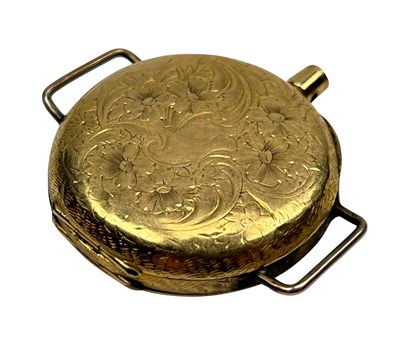 Lot 167 - Yellow Gold Watch Case.