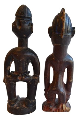 Lot 146 - Two Carved Wood Figures.